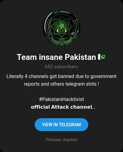 Team insane Pakistan