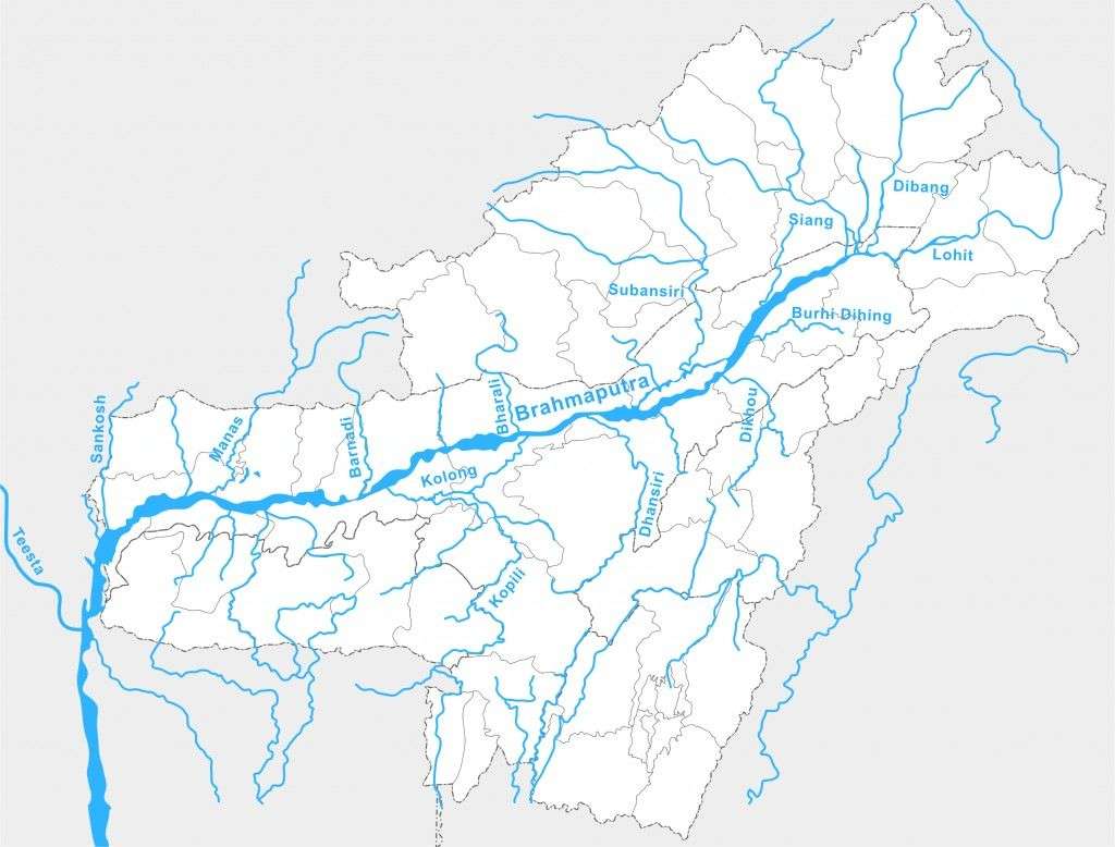 Brahmaputra River Map